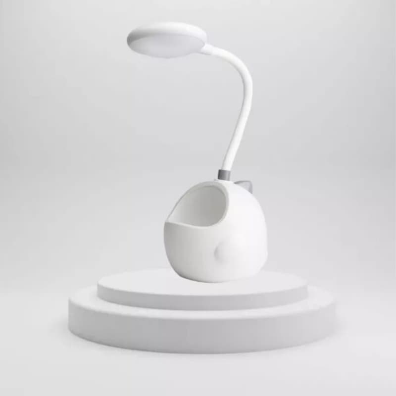 Table Lamp Usb Rechargeable Flexible Desk Lamp With Pen Holder Cute Dormito