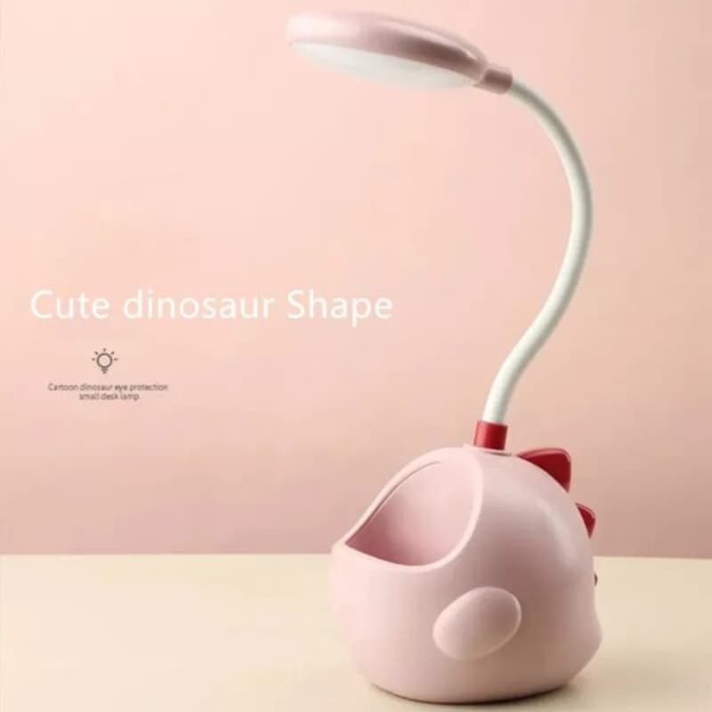 Table Lamp Usb Rechargeable Flexible Desk Lamp With Pen Holder Cute Dormito