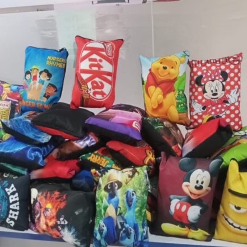 Peanut M&m Printed Cushion For Kids
