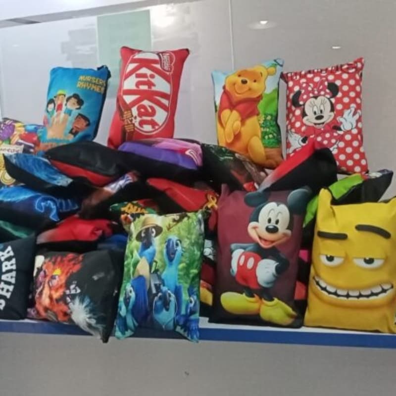 Peanut M&m Printed Cushion For Kids
